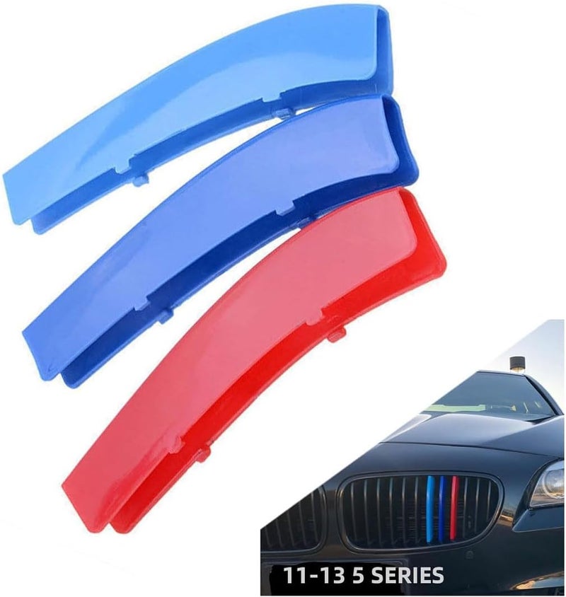 WITRRTIW Automotive grille Insert Trims Strips Front Center Kidney Grilles Compatible with 2010-2016 BMW F10 F11 5 Series 528i 535i 550i Grill 12-Beams grille insert accessories - Image 1